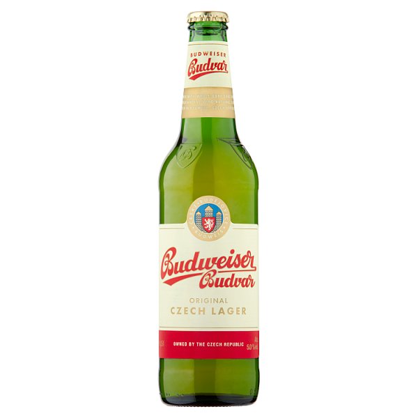 Budweiser Budvar Original Czech Lager 500ml (Pack of 10)