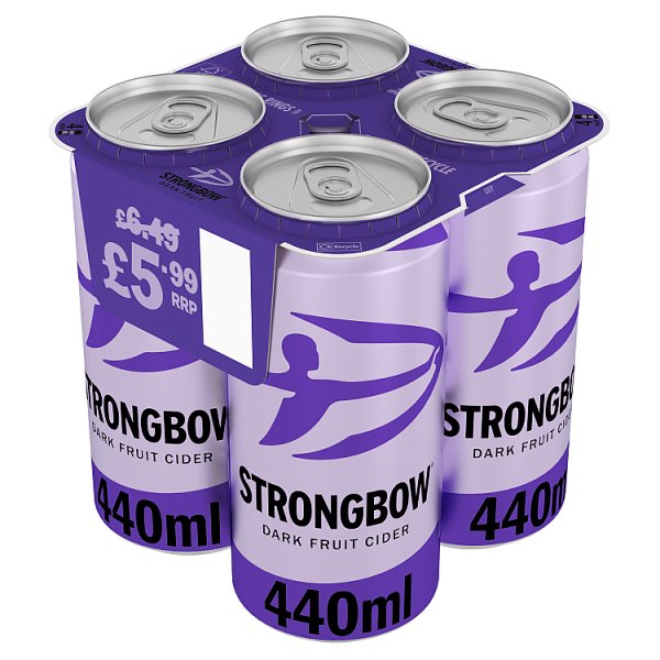 Strongbow Dark Fruit Cider 440ml (Pack of 6)