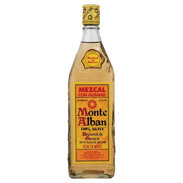 Monte Alban Mezcal con Gusano 70cl (Pack of 1)