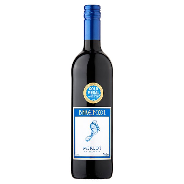 Barefoot Merlot Red Wine 750ml (Pack of 6)