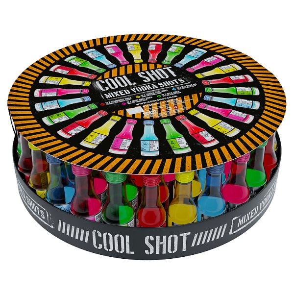 Cool Shot Mixed Vodka Shots 61 x 20ml (Pack of 61)