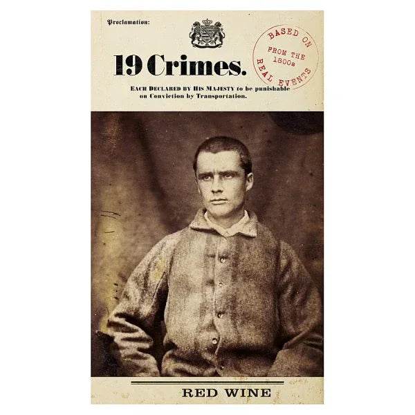 19 Crimes Red Wine 750ml (Pack of 6) - Bulkbuydirect