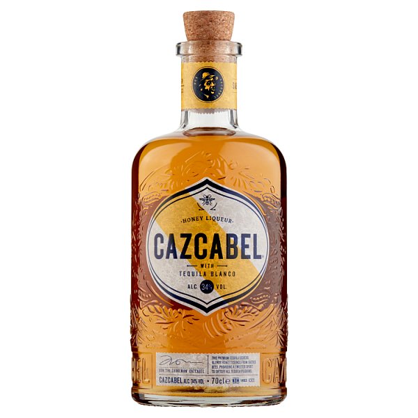Cazcabel Honey Liqueur with Tequila Blanco 70cl (Pack of 6)