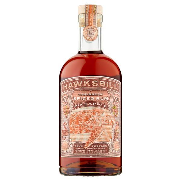 HAWKSBILL Caribbean Spiced Rum Pineapple 70cl (Pack of 1)