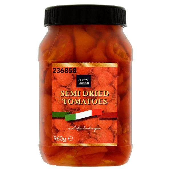 Chef's Larder Semi Dried Tomatoes in Oil 960g (Pack of 6)