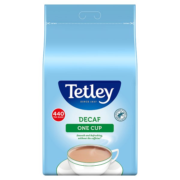 Tetley Decaf One Cup 440 Tea Bags 0.88kg (Pack of 6)