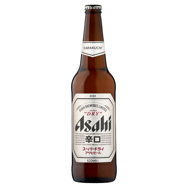 Asahi Super Dry Beer Lager Bottle 620ml (Pack of 12)