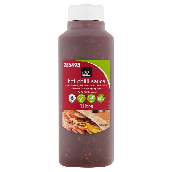 Chef's Larder Hot Chilli Sauce 1 litre (Pack of 6)