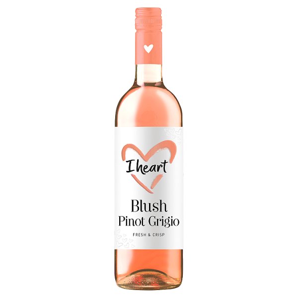 I Heart Blush Pinot Grigio 75cl (Pack of 6)