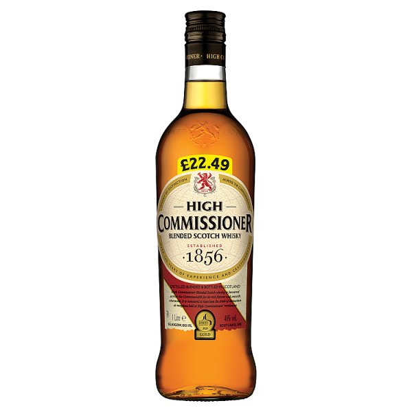 High Commissioner Blended Scotch Whisky 1 Litre (Pack of 1)