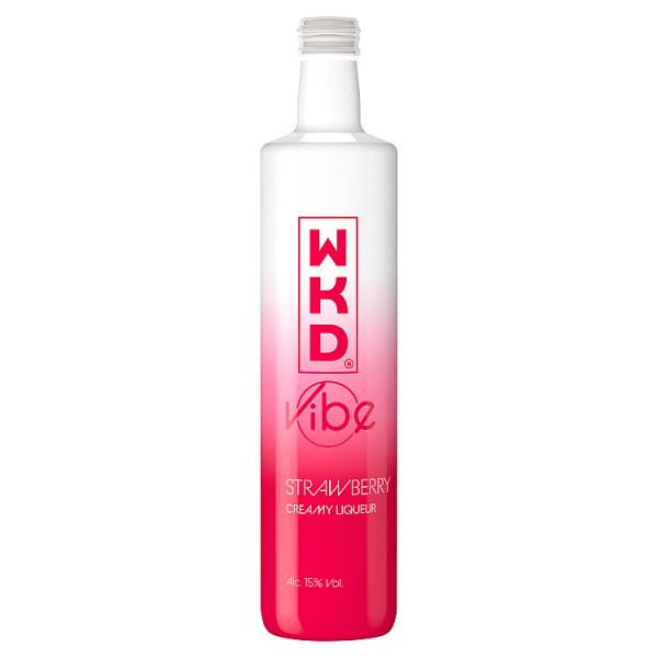 WKD Vibe Strawberry Creamy Liqueur 500ml (Pack of 6)