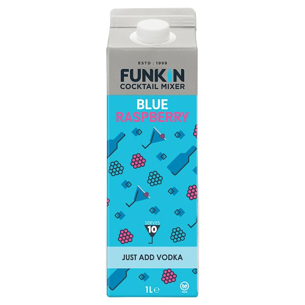 Funkin Blue Raspberry Cocktail Mixer 1L (Pack of 1)