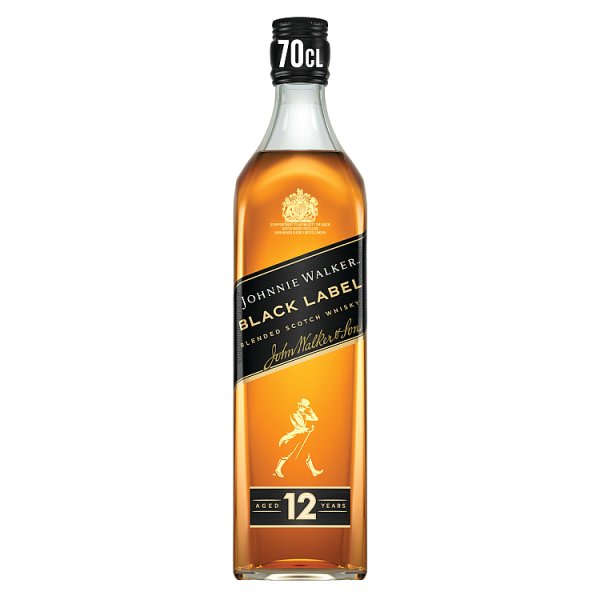 Johnnie Walker Black Label Blended Scotch Whisky 40% Vol 70cl (Pack of 6)
