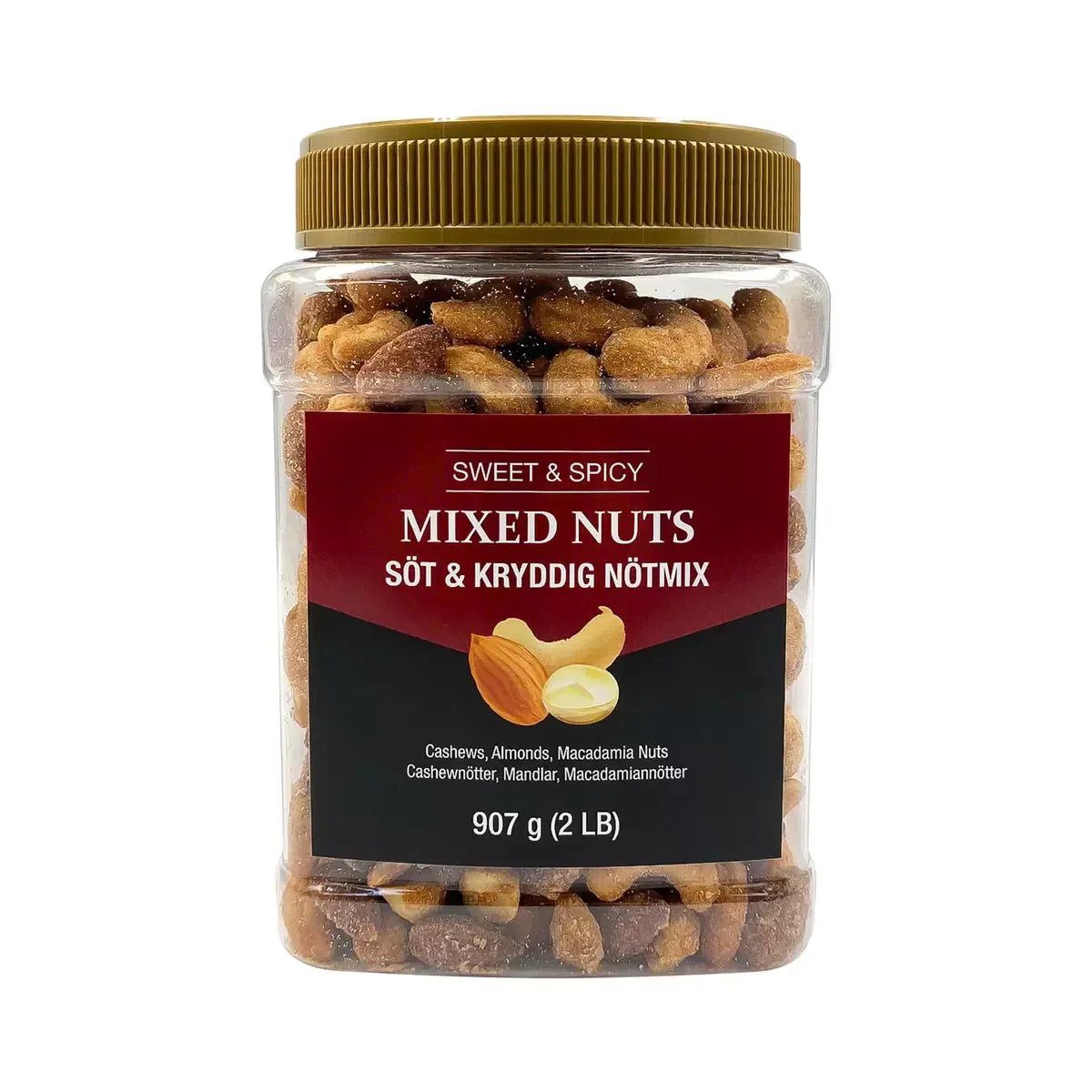 Sweet & Spicy Mixed Nuts, 907g (Pack of 1) - Bulkbuydirect