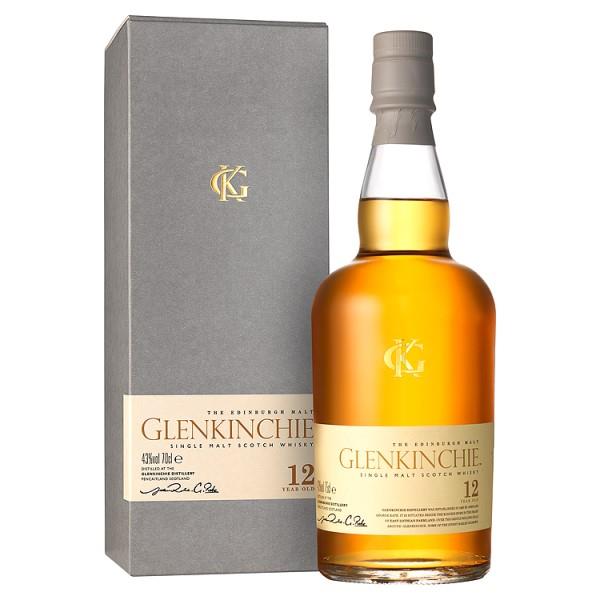Glenkinchie 12 Year Old Single Malt Scotch Whisky 43% vol 70cl (Pack of 1)