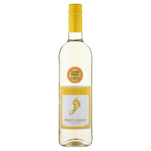Barefoot Pinot Grigio White Wine 750ml (Pack of 6)
