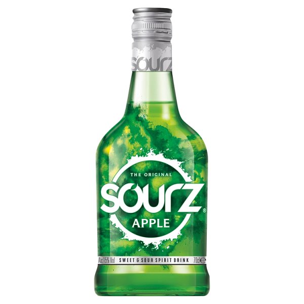 Sourz The Original Green Apple Sweet & Sour Spirit Drink 70cl (Pack of 1)