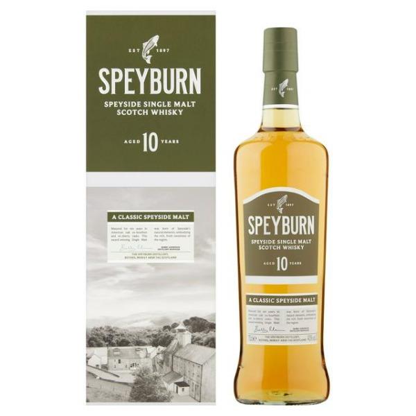 Speyburn Aged 10 Years Speyside Single Malt Scotch Whisky 70cl (Pack of 1)