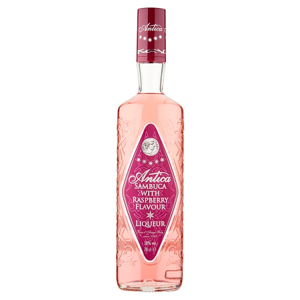 Antica Sambuca with Raspberry Flavour Liqueur 70cl (Pack of 1)