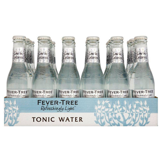 Fever-Tree Refreshingly Light Premium Indian Tonic Water 24 x 200ml (Pack of 24) - Bulkbuydirect