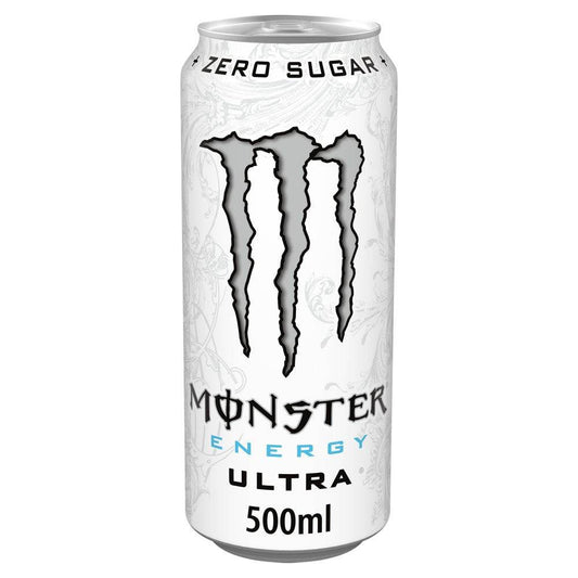 Monster Energy Drink Ultra Zero Sugar 12 x 500ml (Pack of 12) - Bulkbuydirect
