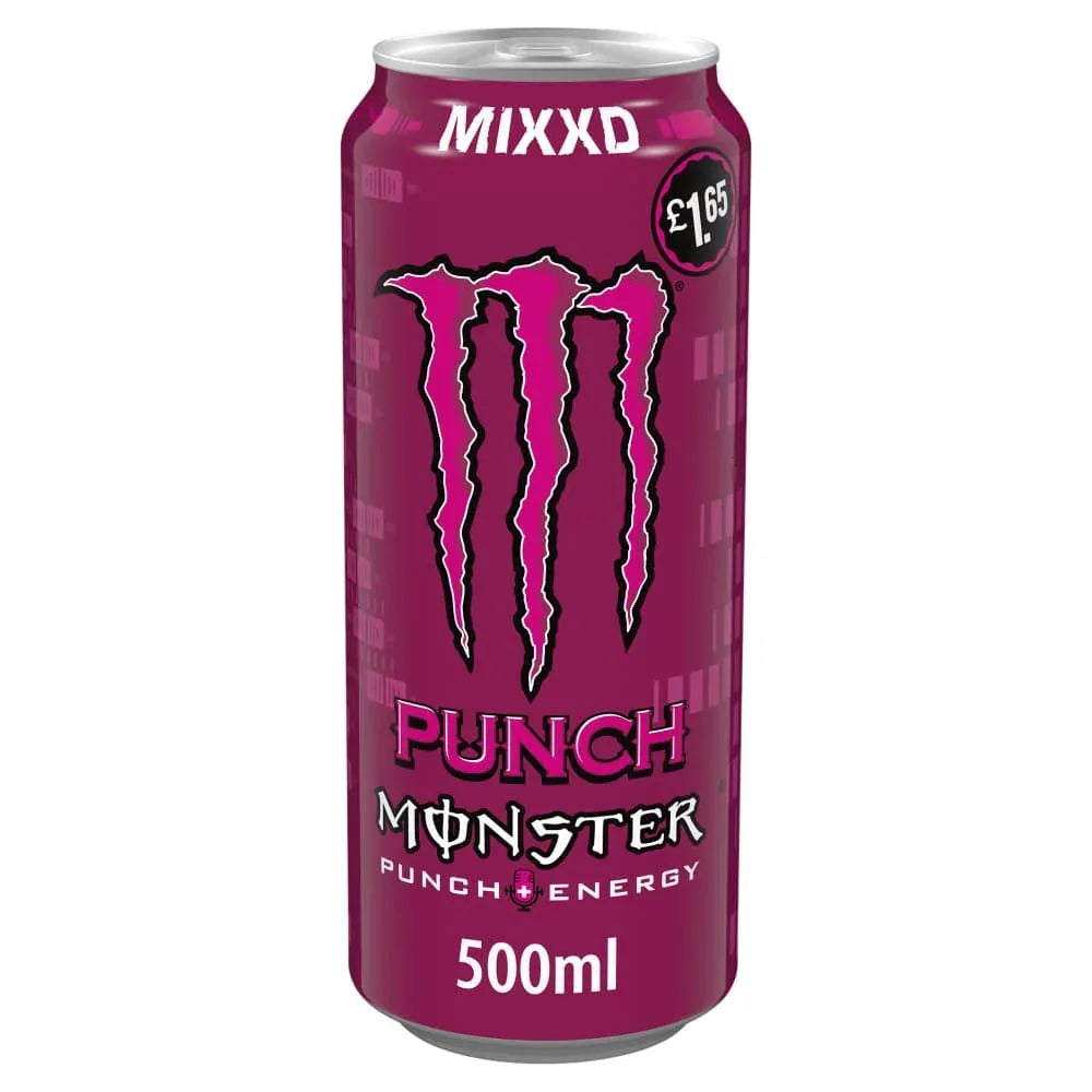 Monster Energy Drink Mixed Punch 12 x 500ml PM £1.75 - Bulkbuydirect