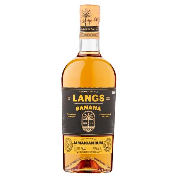 Langs Banana Jamaican Rum 70cl (Pack of 1)
