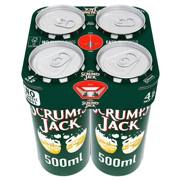 Scrumpy Jack Premium British Cider Can 4x500ml (Pack of 6)