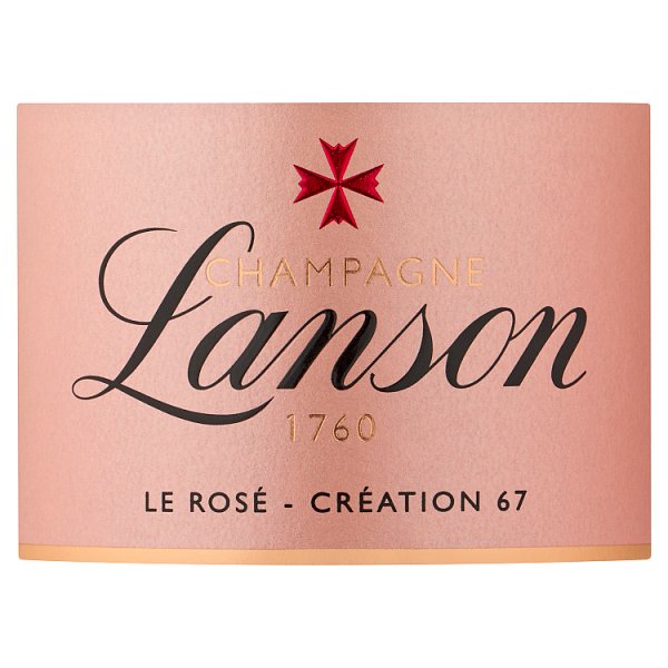 Champagne Lanson Le Rosé Création 750ml (Pack of 6)