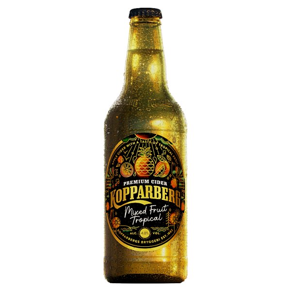 Kopparberg Premium Cider Mixed Fruit Tropical 500ml (Pack of 15)