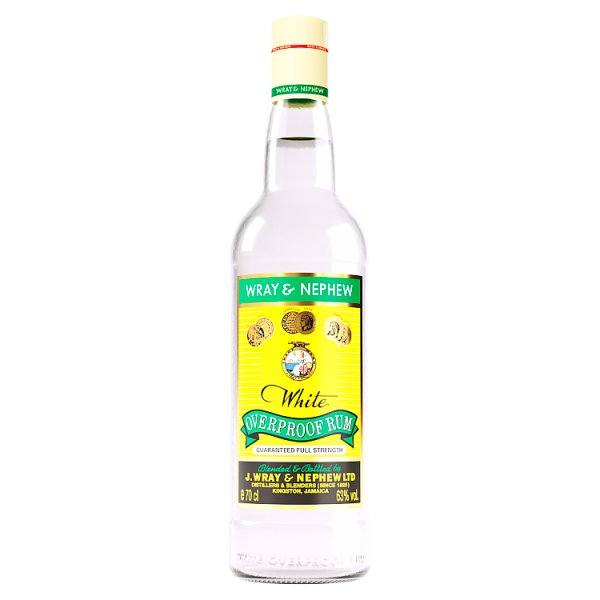 Wray & Nephew White Overproof Rum 70cl (Pack of 6)
