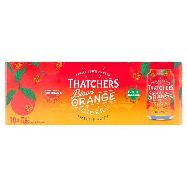 Thatchers Blood Orange Cider 10 x 330ml (Pack of 1)