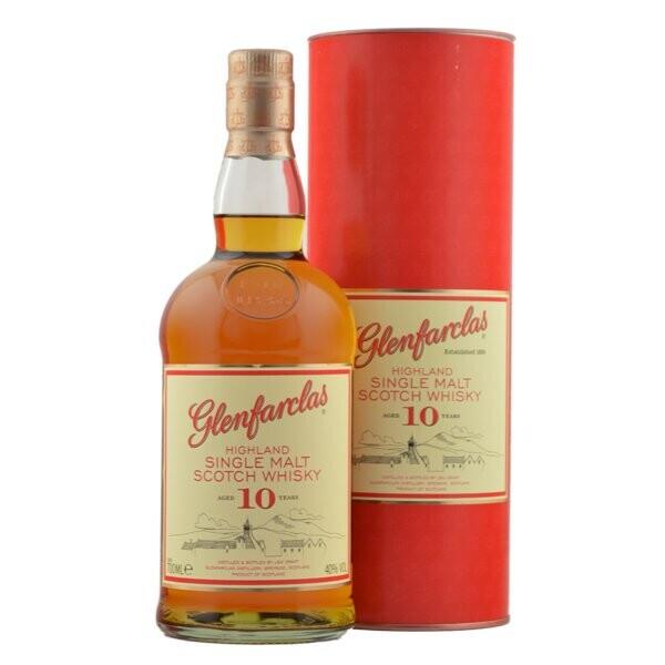 Glenfarclas 10 Year Old Highland Single Malt Whisky 70cl (Pack of 1)