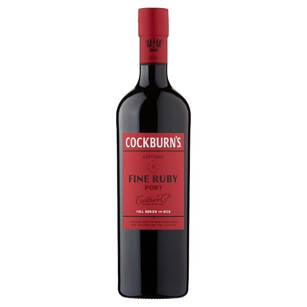 Cockburn's Fine Ruby Port 75cl (Pack of 1)
