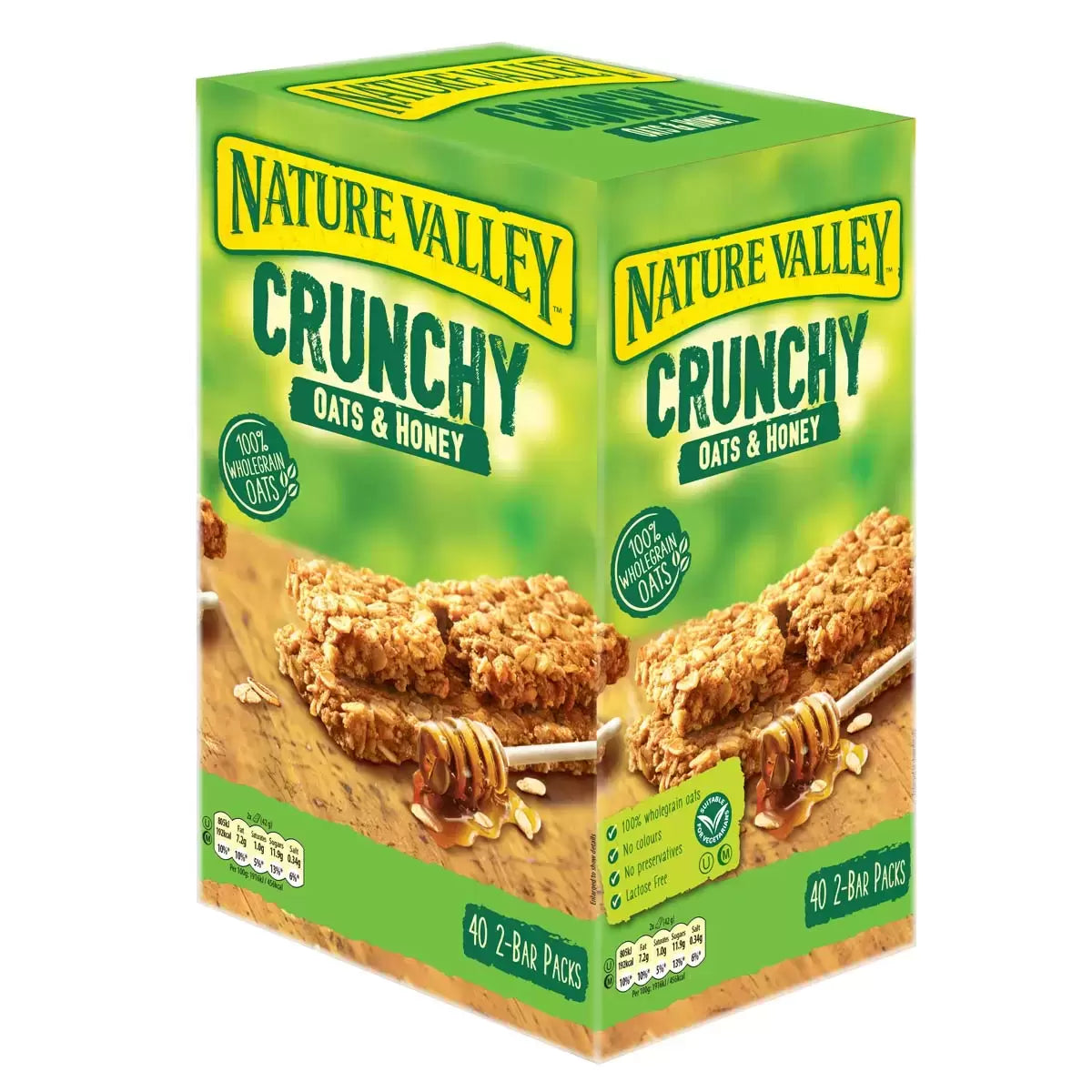 Nature Valley Crunchy Oats & Honey Bars, 40 x 42g (Pack of 40) - Bulkbuydirect