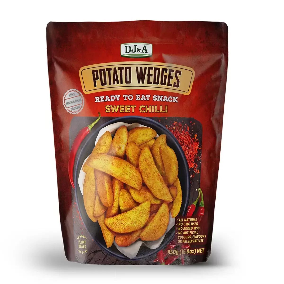 DJ&A Sweet Chilli Potato Wedges, 450g (Pack of 1) - Bulkbuydirect