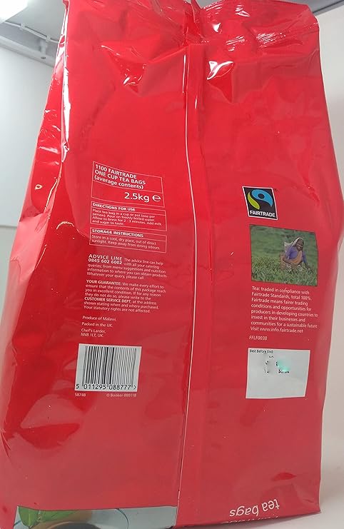 Chef's Larder 1100 Fairtrade Premium Tea Bags 2.5kg (pack of 2)