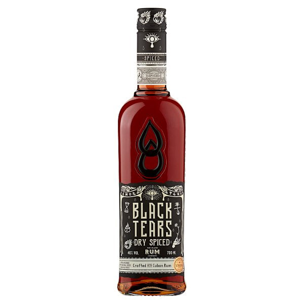Black Tears Dry Spiced Rum 700ml (Pack of 1)