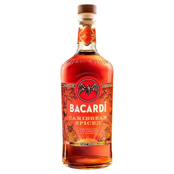 BACARDÍ Caribbean Spiced Premium Rum, 70cl (Pack of 1)