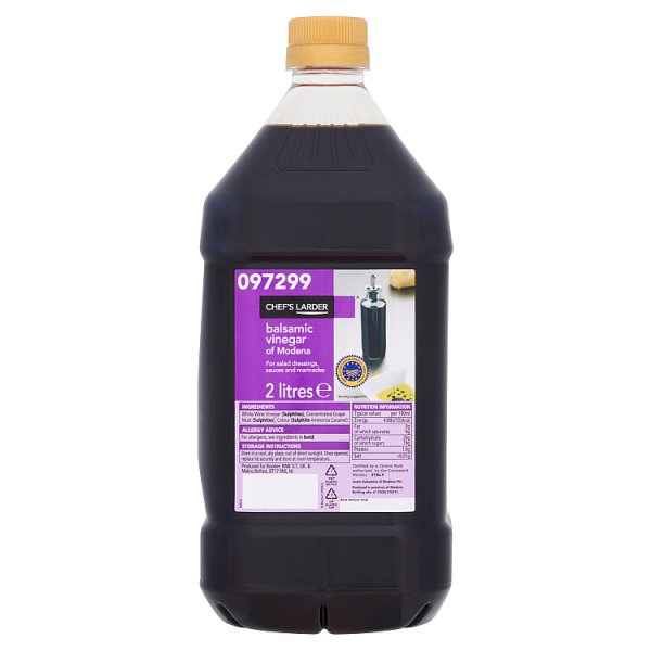 Chef's Larder Balsamic Vinegar of Modena 2 Litre (Pack of 1)