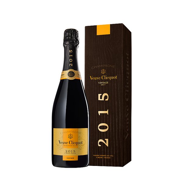 Veuve Clicquot 2015 Vintage Champagne 75cl (Pack of 1)