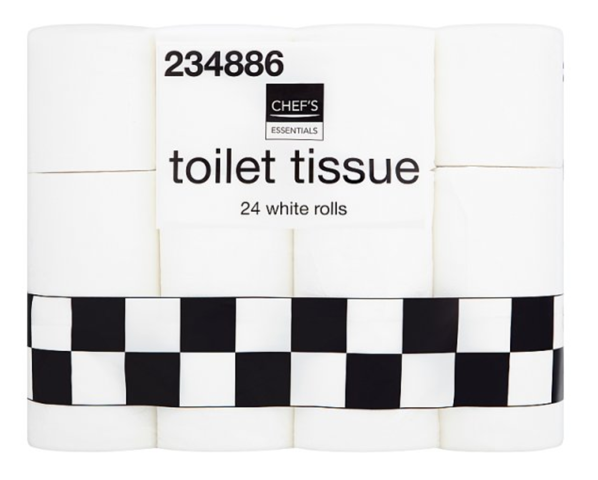 Chef's Essentials Toilet Tissue 24 White Rolls