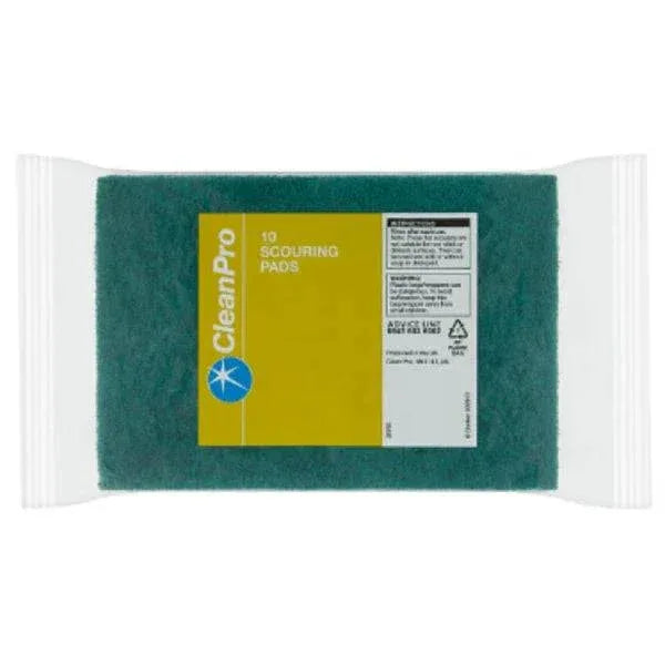 CleanPro 10 Scouring Pads (Pack of 1) - Bulkbuydirect