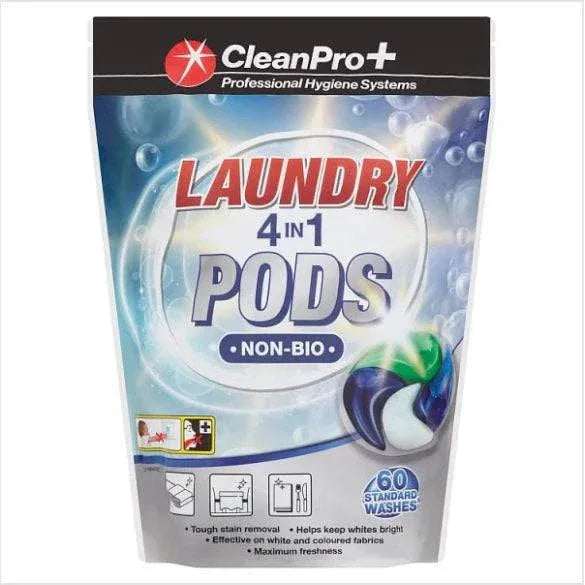 CleanPro+ Laundry 4 in 1 Pods Non-Bio 1.62kg (Pack of 1) - Bulkbuydirect