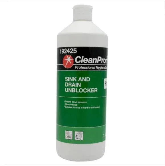 CleanPro+ Sink and Drain Unblocker H12 1 Litre (Pack of 6) - Bulkbuydirect
