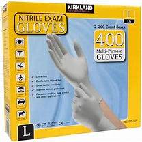 Kirkland Signature Nitrile Gloves Large 2x200pk - Bulkbuydirect