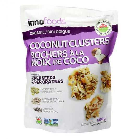 Inno Foods Coconut Clusters Noix de Coco 500g: Irresistible Organic Coconut Bliss