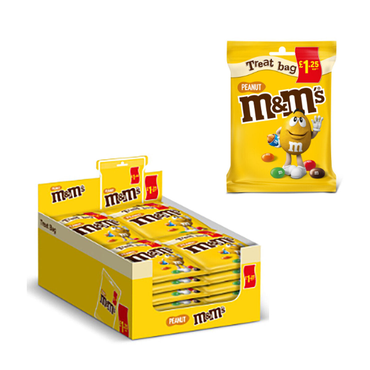 M&M Peanut 16x82g: A Crunchy and Colorful Chocolate Fiesta PM£1.50