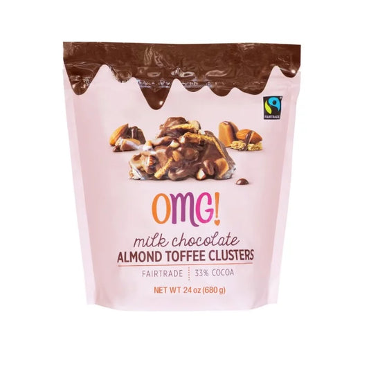 OMG Milk Chocolate Almond Toffee Clusters 680g: A Divine Fusion of Crunch and Cream