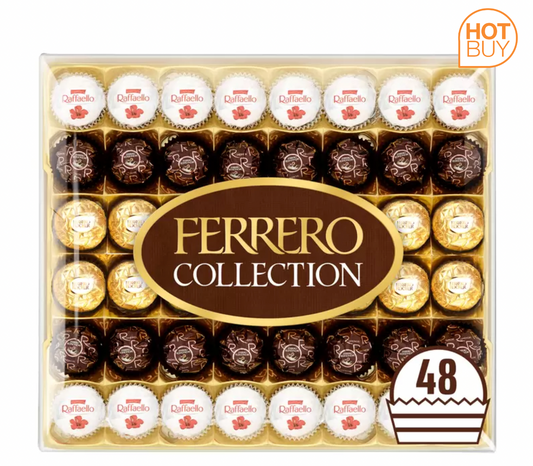 Ferrero Rocher 48 Piece Collection Chocolate Gift Box, 518g: Indulge in Decadent Bliss